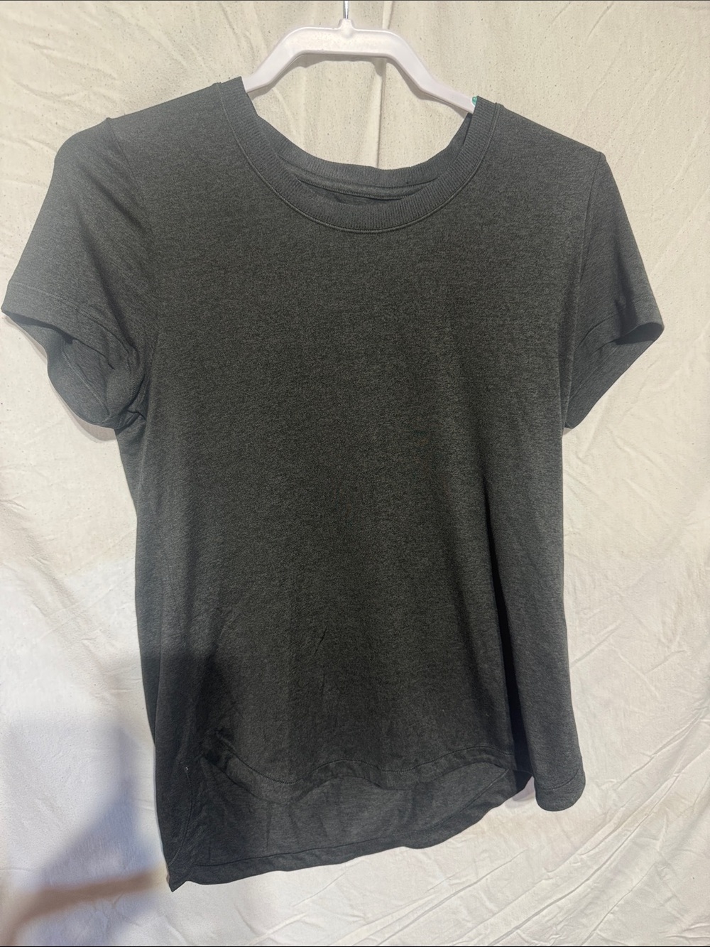 Athleta Charcoal Black Short-Sleeve Crew Tee